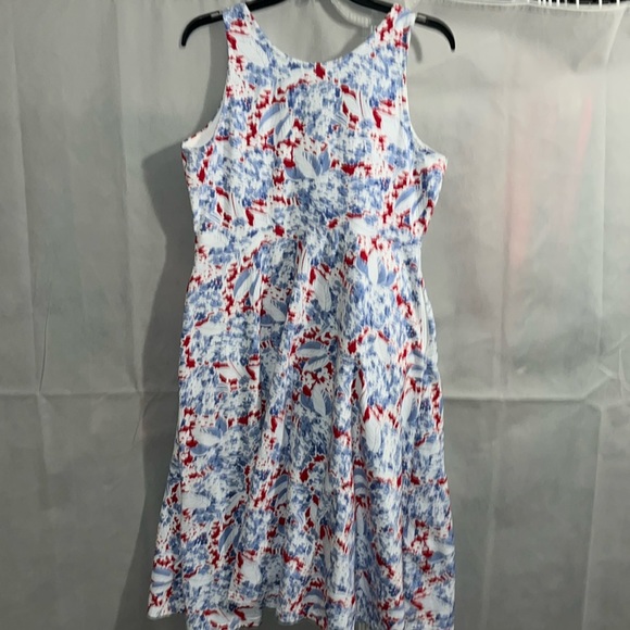 Chaps midi dress light blue, white and red - Picture 11 of 12